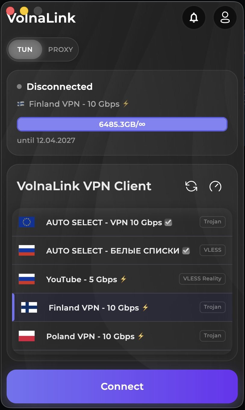 VolnaLink VPN — Download VPN for macOS
